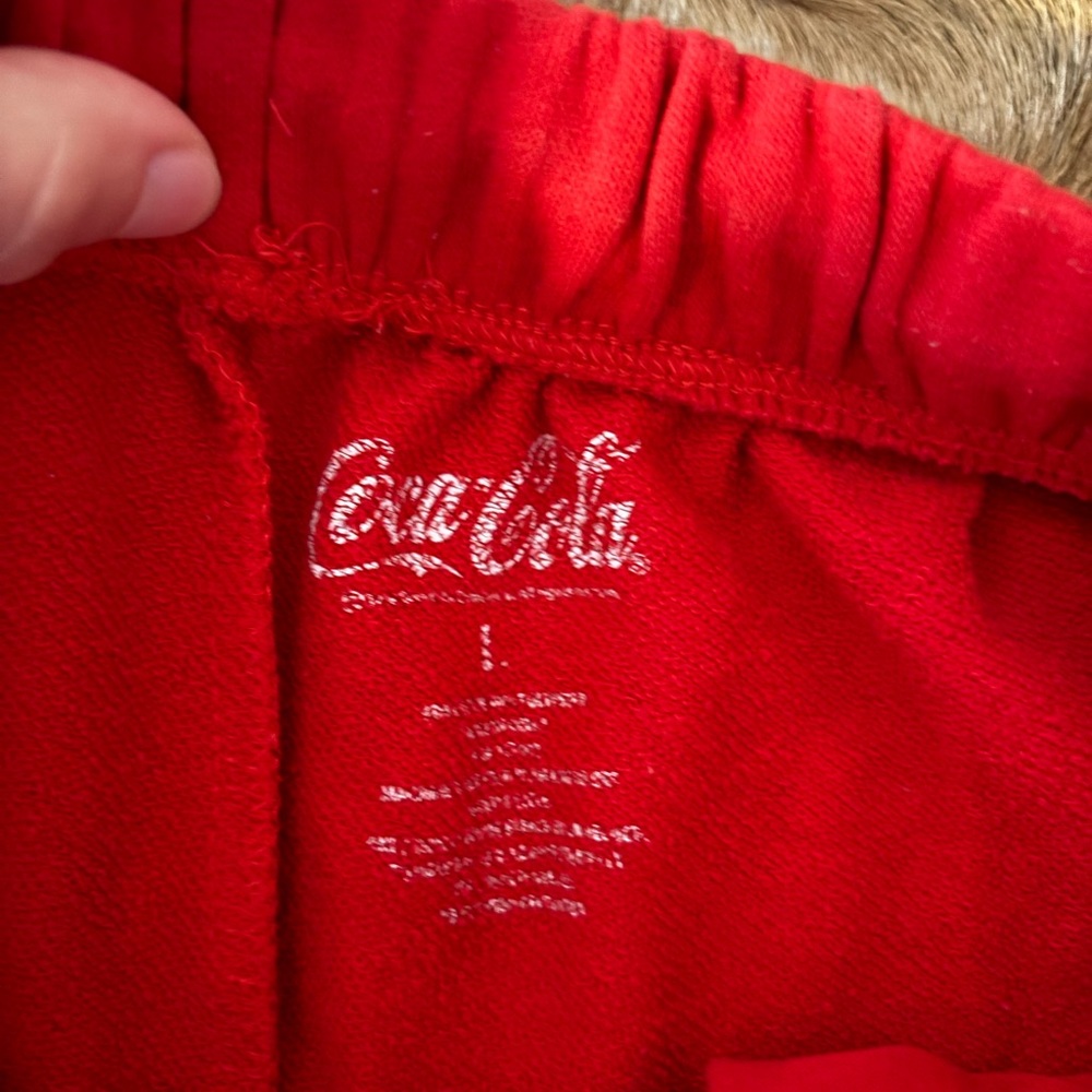 Coca Cola Red Athletic Shorts with Logo - Picture 2 of 3